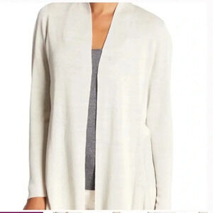 Eileen Fisher Organic Bone Linen Blend Cardigan Size Small